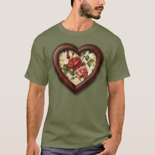 Aquarell-Rosengarten T-Shirt