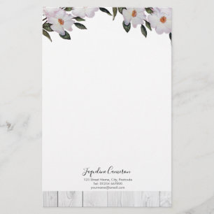 Aquarell Roses Ballerina Illustration Briefpapier