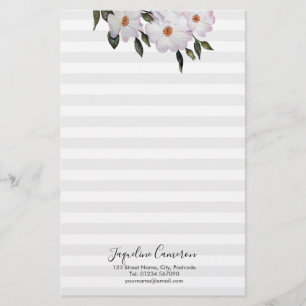 Aquarell Roses Ballerina Illustration Briefpapier