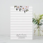 Aquarell Roses Ballerina Illustration Briefpapier (Stehend Vorderseite)