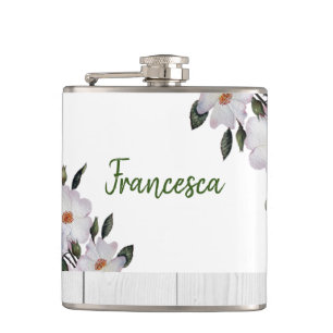 Aquarell Roses Ballerina Illustration Flachmann