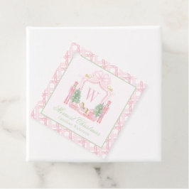 Aquarell-Rosser Nussknacker-Monogrammwappen Geschenkanhänger