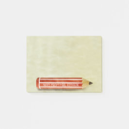 Aquarell-Rot-Bleistift Post-it Klebezettel