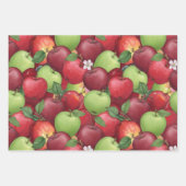 Aquarell Rot, Grün und Granny Smith Apfel Geschenkpapier Set (Vorderseite 2)