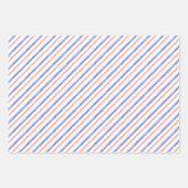 Aquarell Rot und Blau Kariert Geschenkpapier Set (Vorderseite 2)