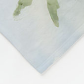 Aquarell-Rote-Mohn-Blauer-Kornblumen-Strauß Fleecedecke (Ecke)