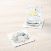 Aquarell Royal Botanique Hortensien Brautdusche Rechteckiger Pappuntersetzer (Vor Ort)