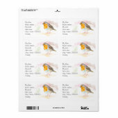 Aquarell - Rücksendeadressen-Aufkleber (Vorne)