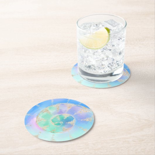 Aquarell Runder Pappuntersetzer (Vor Ort)