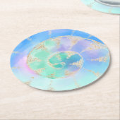 Aquarell Runder Pappuntersetzer (Angewinkelt)