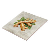 Aquarell Rustik Ingwer Faux Textur Fliese (Seite)