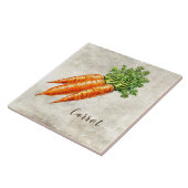Aquarell Rustik Karotten Faux Textur Fliese (Seite)
