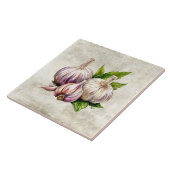 Aquarell Rustik Knoblauch Faux Textur Fliese (Seite)
