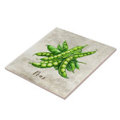 Aquarell-Rustikal-Falsche-Textur-Erbse Fliese (Seite)