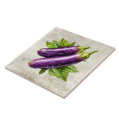 Aquarell Rustikale Aubergine Faux-Textur Fliese (Seite)