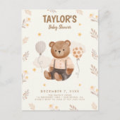 Aquarell Rustikale Bärendusche Postkarte (Vorderseite)