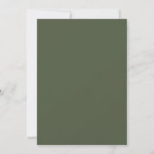 Aquarell Rustikale Boho-Wald-Probeessen Einladung (Rückseite)