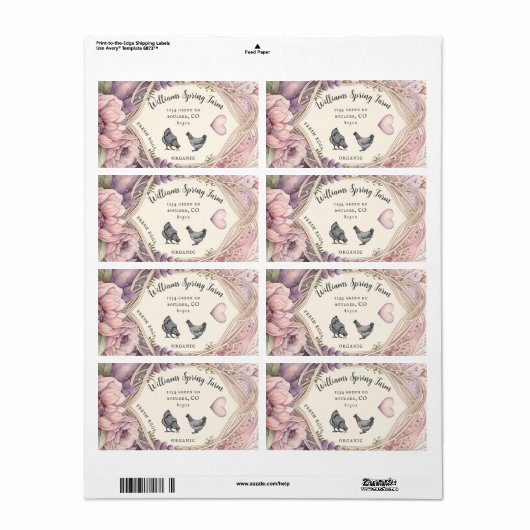 Aquarell Rustikale Eierkarton (Vorne)