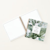 Aquarell Rustikale Landschaft Sage Wedding Gästebu Notizblock (Innenseite)