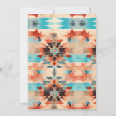 Aquarell Rustikaler Südwestcowboy Geburtstag Einladung (Rückseite)