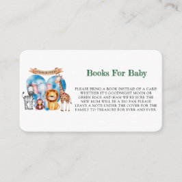 Aquarell Safari Animals Boy Baby Dusche Begleitkarte