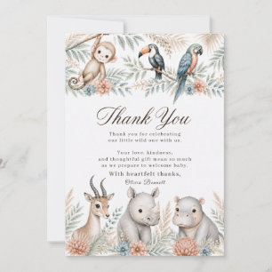 Aquarell-Safari-Baby-Shower-Dankeskarten