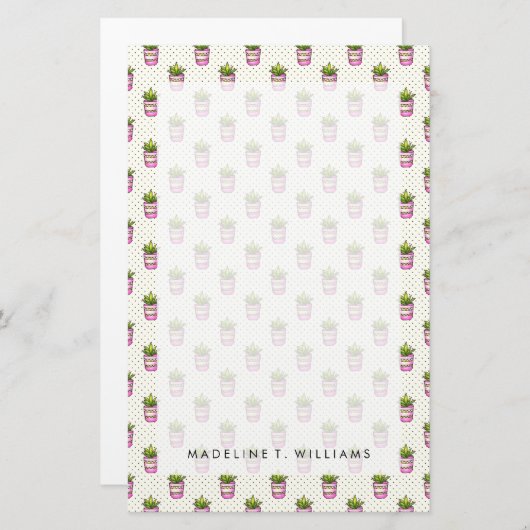 Aquarell-saftiges Tupfen-Muster Briefpapier (Vorne/Hinten)