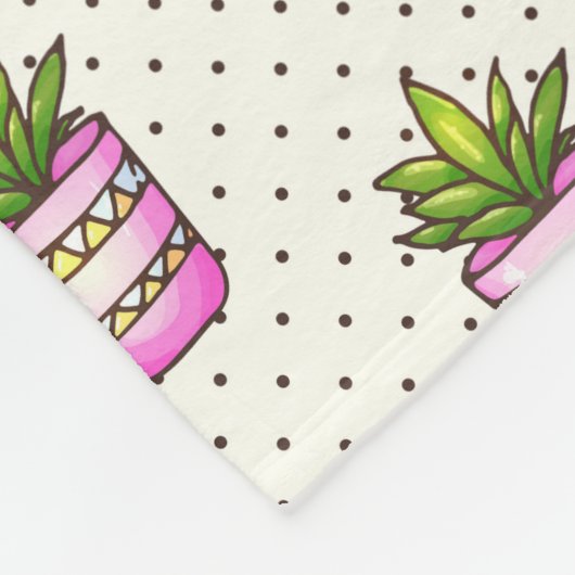 Aquarell-saftiges Tupfen-Muster Fleecedecke (Ecke)