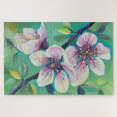 Aquarell Sakura Kirschblüte Puzzle (Horizontal)