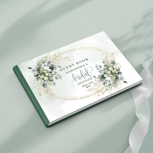 Aquarell Salbei Grün Brautparty Gästebuch