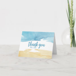 Aquarell Sand and Sea Vielen Dank Dankeskarte