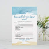 Aquarell Sand & Meer "Was ist in Ihrer Tasche" Spi (Stehend Vorderseite)