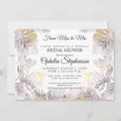 Aquarell Sandy Gold Brautparty Einladung (Vorderseite)