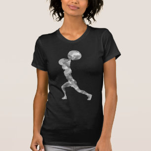 Aquarell sauber u. Ruck im Grau T-Shirt