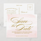 AQUARELL | SAVE THE DATE ANKÜNDIGUNG (Vorne/Hinten)