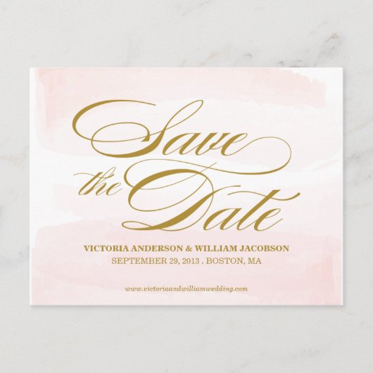 AQUARELL | SAVE THE DATE ANKÜNDIGUNG (Vorderseite)