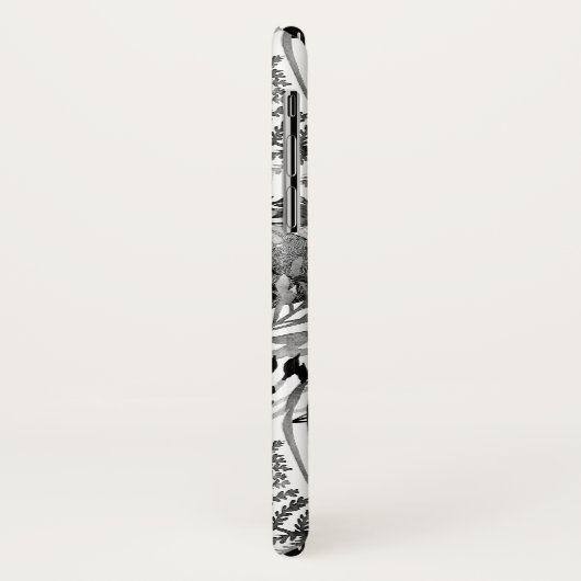 Aquarell-Schädel-Garten Case-Mate iPhone Hülle (Hinten/Links)