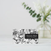 Aquarell-Schädel-Garten Visitenkarte (Stehend Vorderseite)