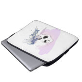 Aquarell-Schädelhülse Laptopschutzhülle (Vorne Knopf)