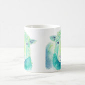 Aquarell-Schaf-Tasse Kaffeetasse (Mittel)