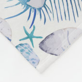 Aquarell-Schalen Fleecedecke (Ecke)