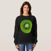 Aquarell-Scheibe von Kiwi Kiwi-Frucht Sweatshirt (Vorne ganz)