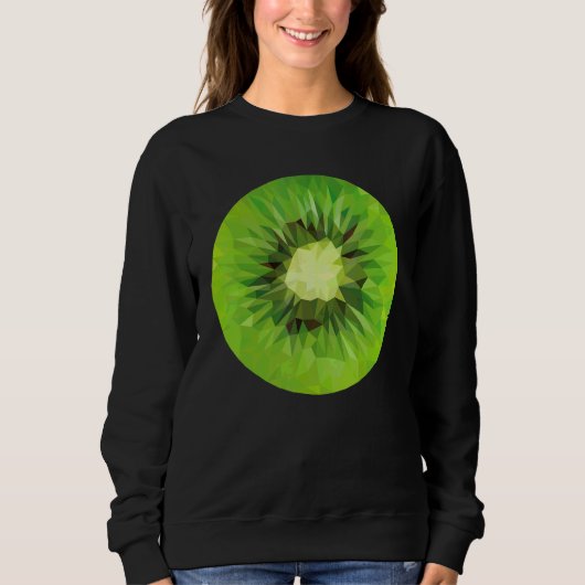 Aquarell-Scheibe von Kiwi Kiwi-Frucht Sweatshirt (Vorderseite)