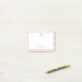 Aquarell-Schleife-Blumen-Kinder-Personalisierte-Mi Post-it Klebezettel (Auf Schreibtisch)