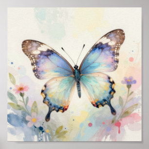 Aquarell-Schmetterling Poster