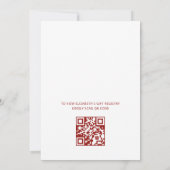 Aquarell Schmetterling | QR-Code Brautparty Einladung (Rückseite)