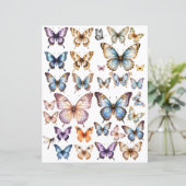 Aquarell-Schmetterling-Set für fusseliges Schneide (Stehend Vorderseite)
