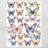 Aquarell-Schmetterling-Set für fusseliges Schneide (Vorderseite)