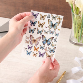 Aquarell-Schmetterling-Set für fusseliges Schneide Pergament Einladungen