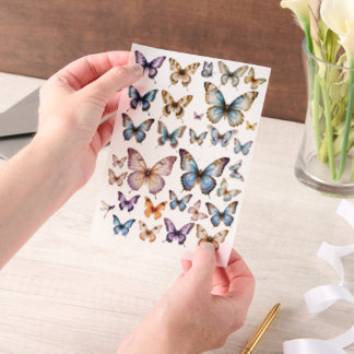 Aquarell-Schmetterling-Set für fusseliges Schneide Pergament Einladungen